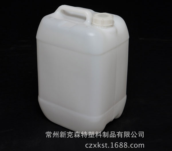 食品級10L化學(xué)品包裝桶，吹塑容器 耐高溫高壓白色化工塑料方桶